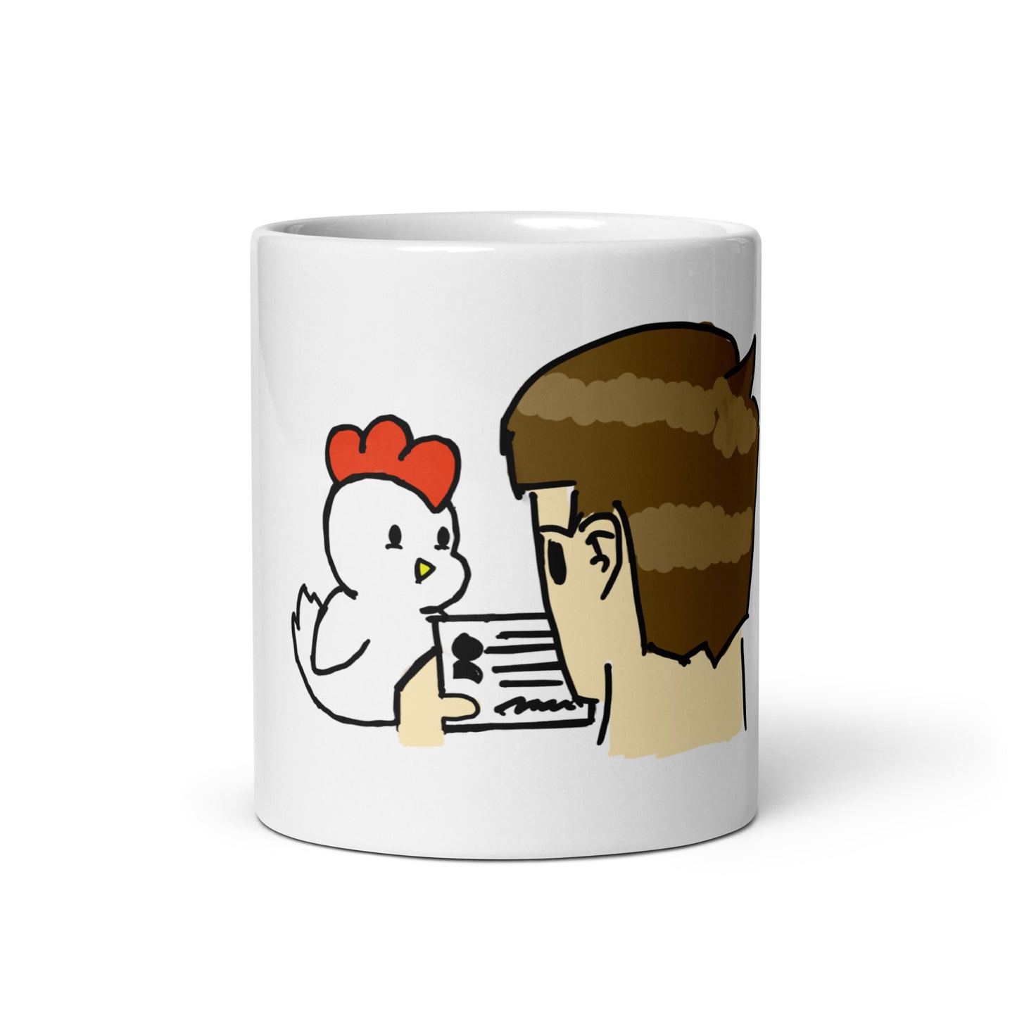 Know Your Chicken White Glossy Mug