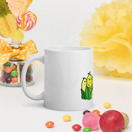 Know Your Corn White Glossy Mug