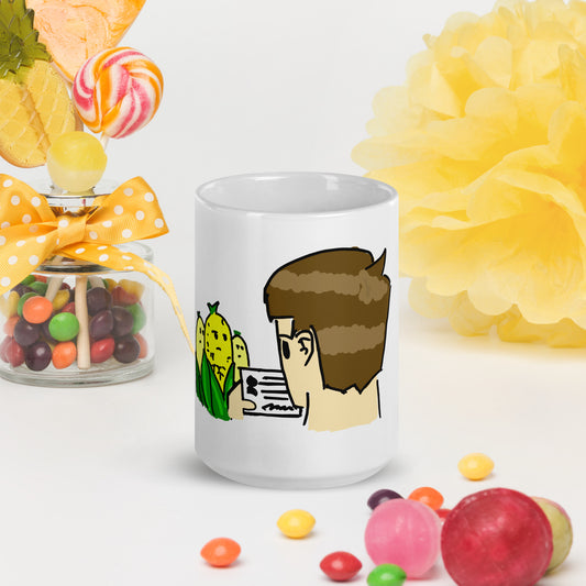 Know Your Corn White Glossy Mug
