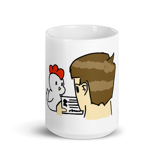 Know Your Chicken White Glossy Mug