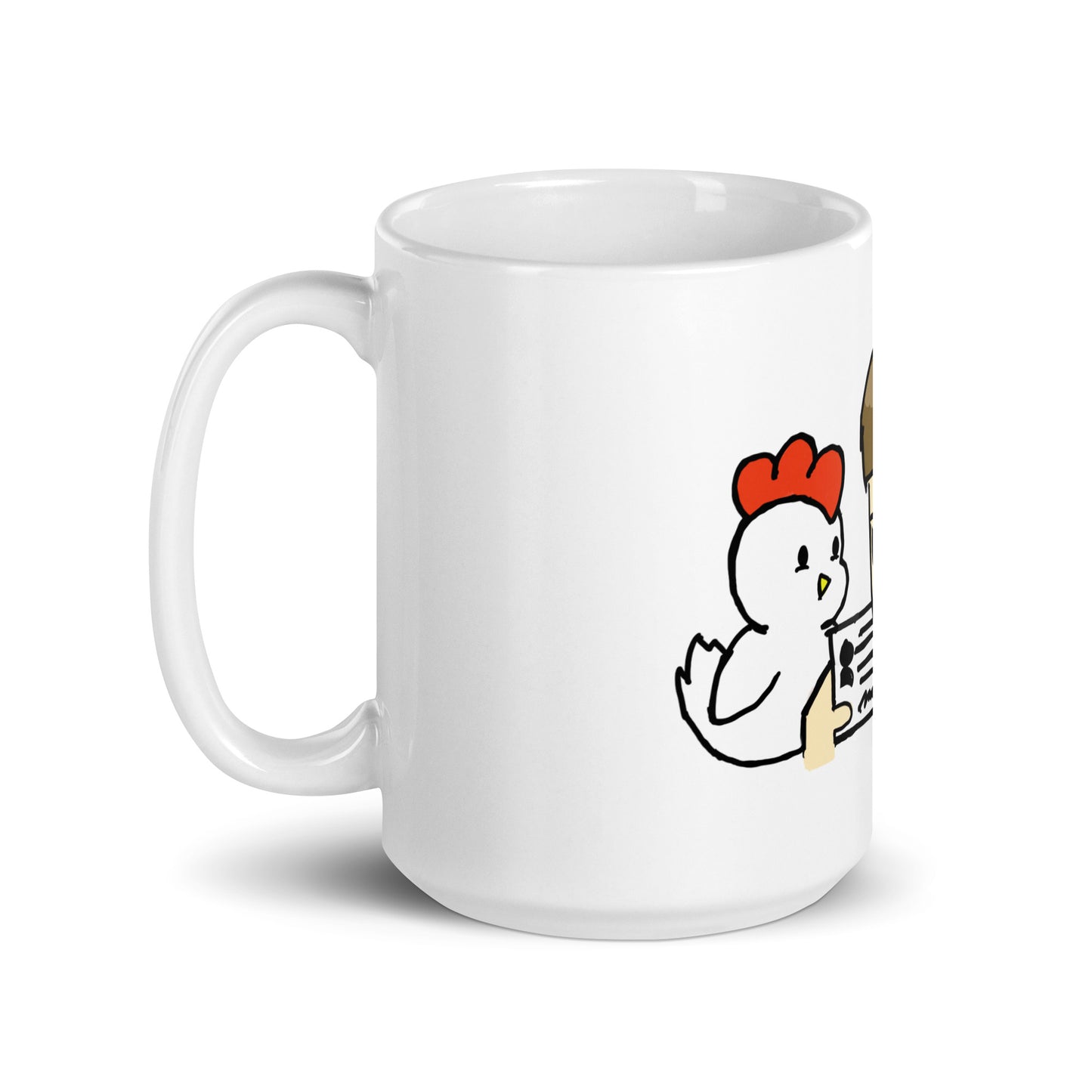 Know Your Chicken White Glossy Mug